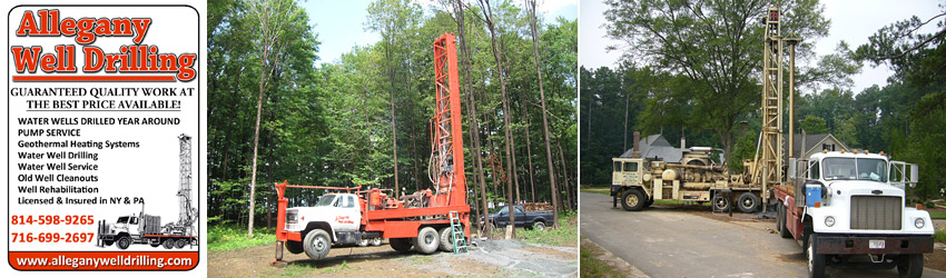 Potter County PA Well Drilling, Well Cleanouts & Well Pump Service